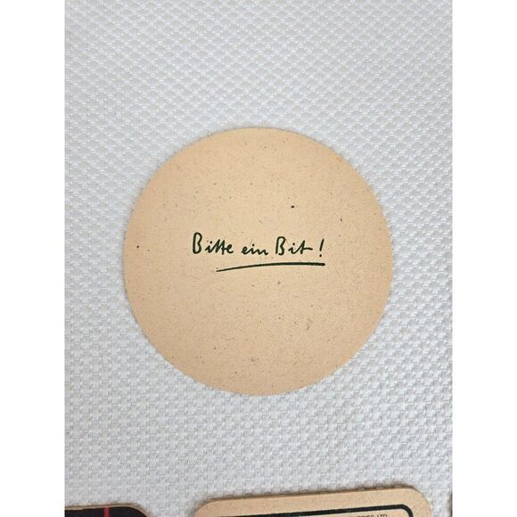 Vintage 70s 80s Beer Coasters lot 12 Piece Collection Breweriana Bar Man Cave - Picture 6 of 6